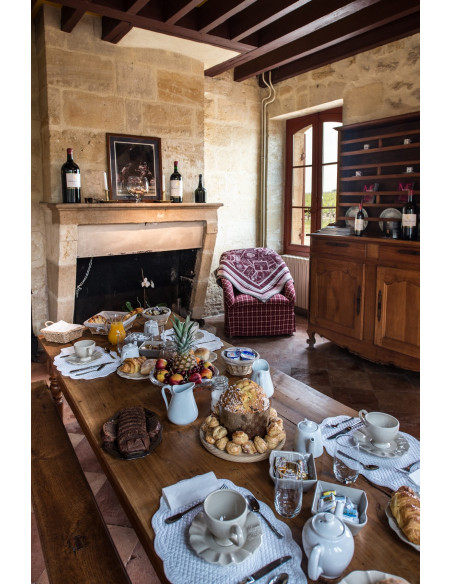 Copieux petit déjeuner au château