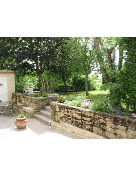 Jardin au château familial à Saint-Emilion