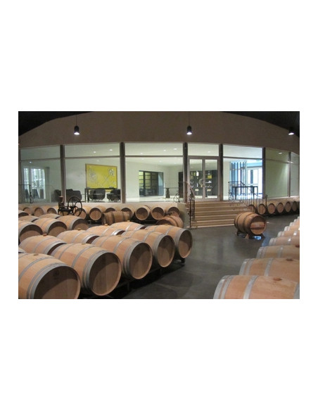 Une cave à vin dans l'appellation viticole de Margaux