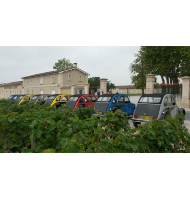 Rallye 2 cv animation entreprise vignoble bordelais
