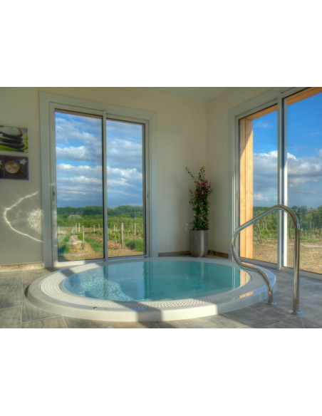 Jacuzzi vue sur les vignes du Château !