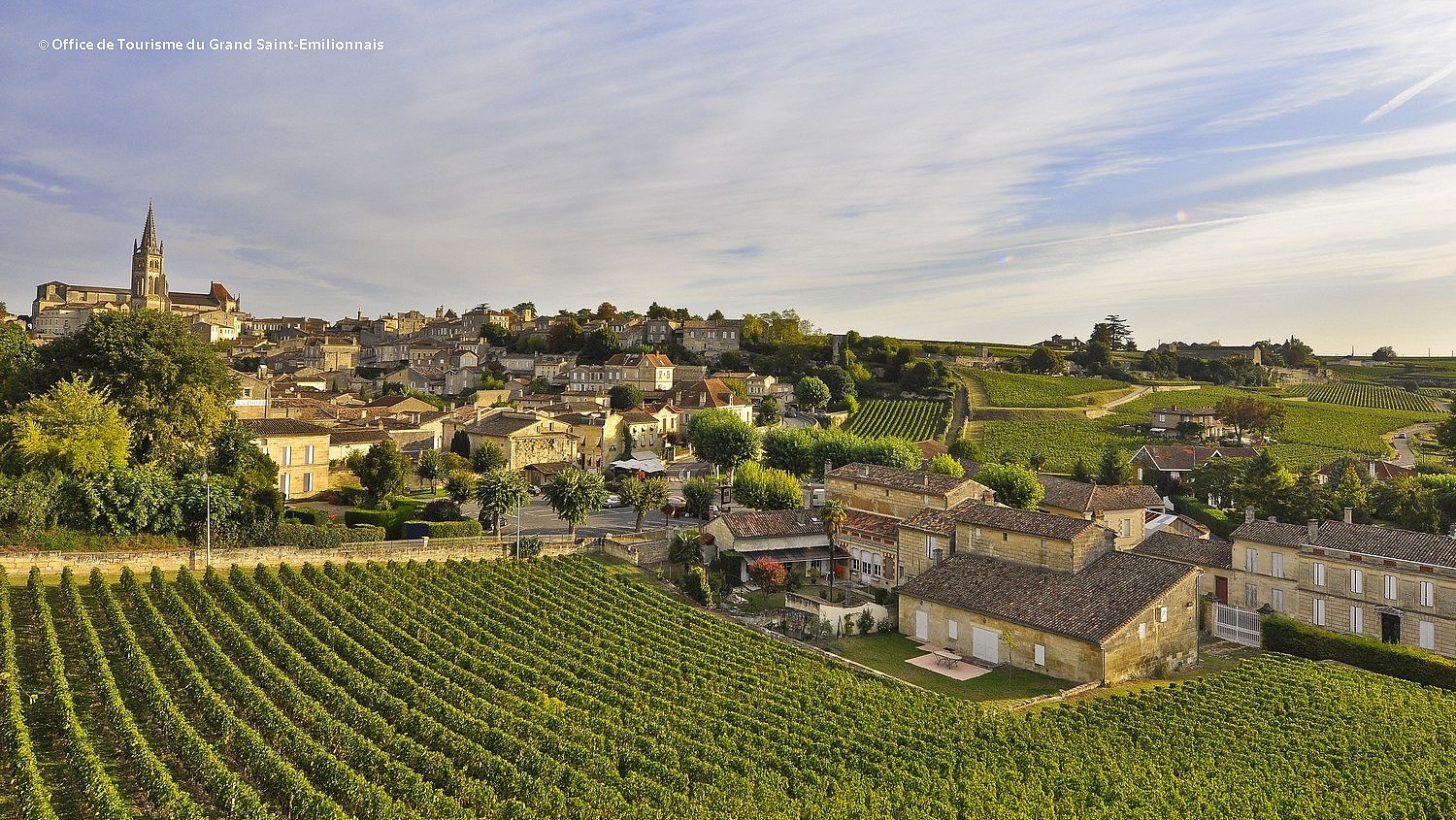 Vignoble Saint-Emilion et village