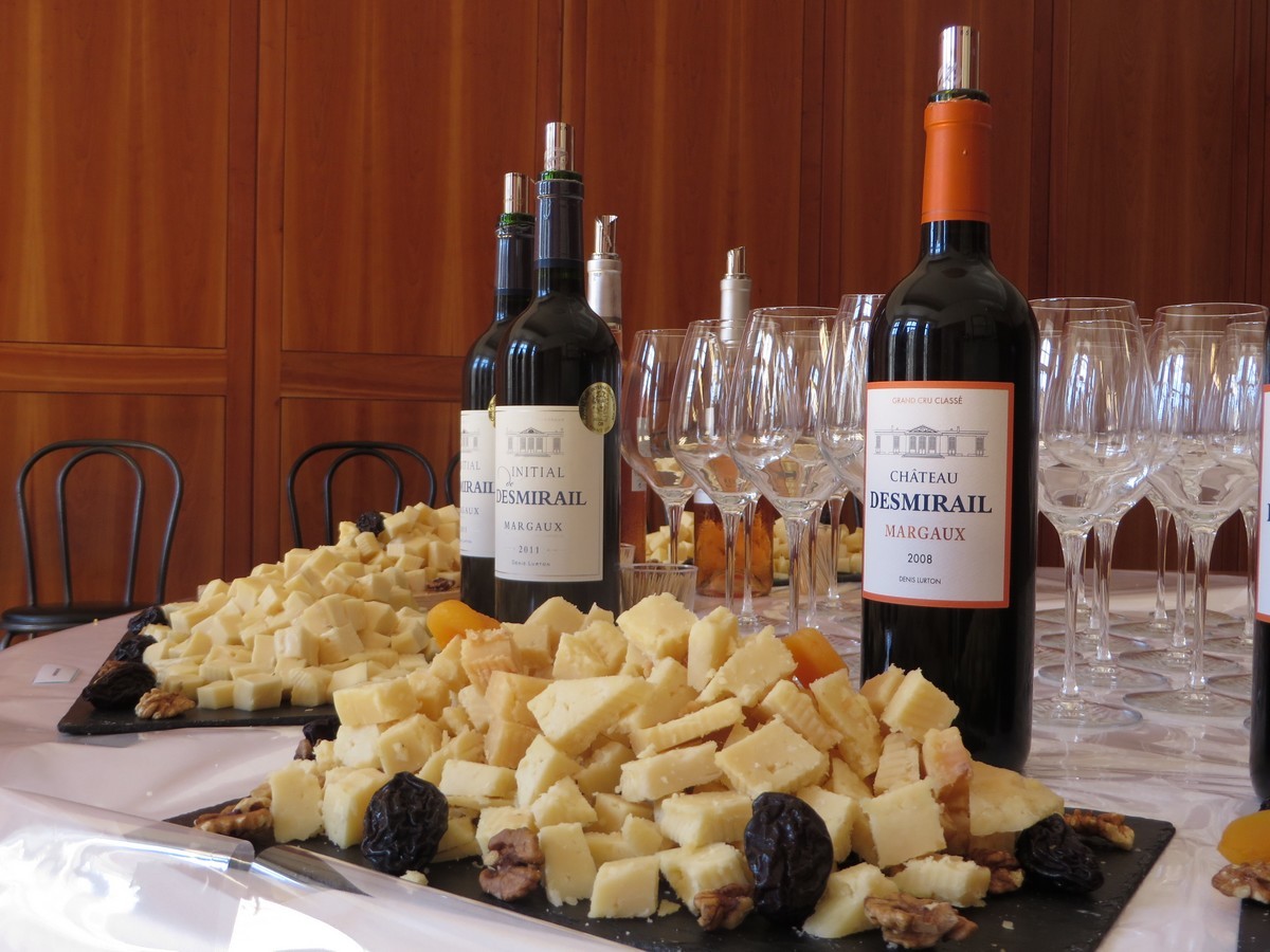 Dégustation vin rouge et fromage